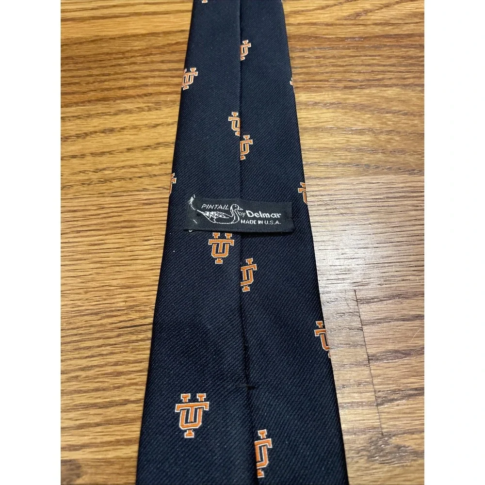 University of Tennessee Volunteers Vintage Pintail by Delmar Tie Navy Blue Logo